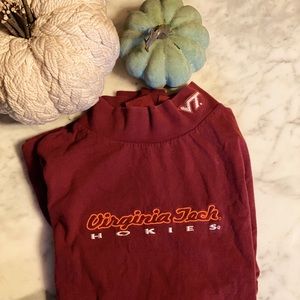 Virginia Tech mock neck women’s long sleeve tee